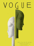 A Vintage Vogue Magazine Cover Of Two Woman - Poster | Canvas Wall Art Print