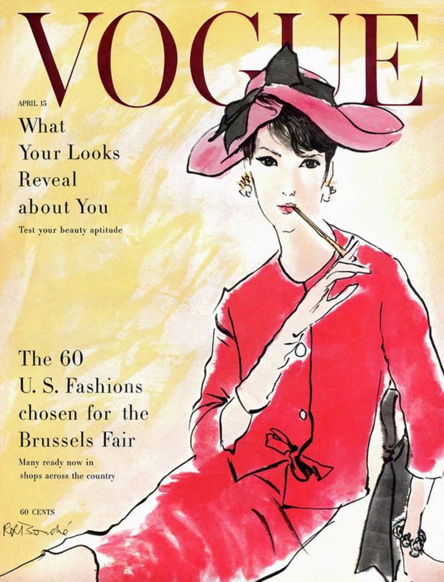 A Vogue Cover Illustration Of Isabella Albonico - Poster | Canvas Wall Art Print
