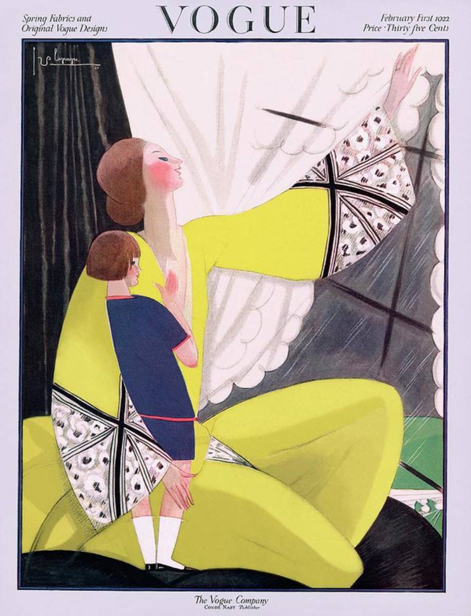 A Vogue Cover Of A Mother And Daughter - Poster | Canvas Wall Art Print