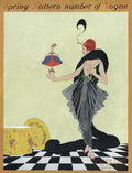 A Vogue Cover Of A Woman Holding A Doll - Poster | Canvas Wall Art Print