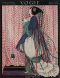 A Vogue Cover Of A Woman Wearing A Ribboned Dress - Poster | Canvas Wall Art Print