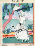 A Vogue Cover Of A Woman With A Dalmatian - Poster | Canvas Wall Art Print