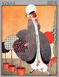 A Vogue Cover Of A Woman With Fabric Swatch Pot - Poster | Canvas Wall Art Print