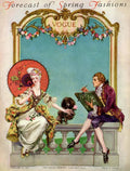 A Vogue Cover Of An 18Th Century Couple - Poster | Canvas Wall Art Print