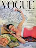 A Vogue Cover Of Anne Gunning Under An Umbrella - Poster | Canvas Wall Art Print