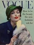 A Vogue Cover Of Lucinda Hollingsworth With A Fur - Poster | Canvas Wall Art Print
