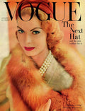 A Vogue Cover Of Mary Mclaughlin Wearing A Fox - Poster | Canvas Wall Art Print