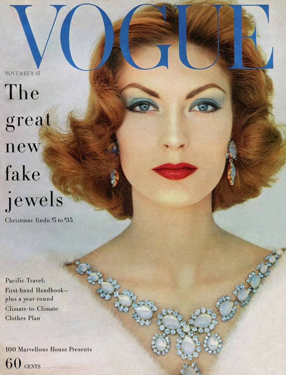 A Vogue Cover Of Mary Mclaughlin Wearing Miriam - Poster | Canvas Wall Art Print