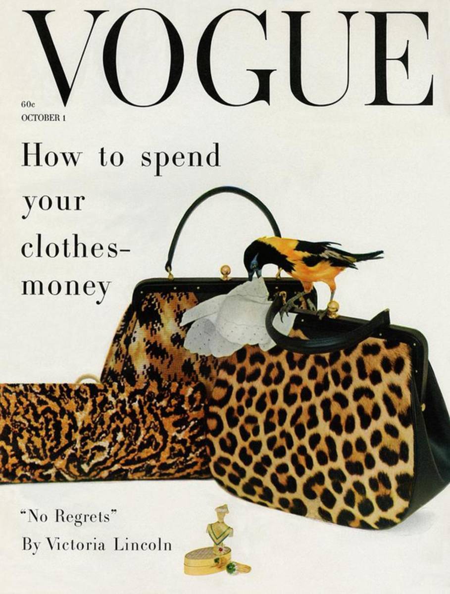 A Vogue Cover Of Nettie Rosenstein Handbags - Poster | Canvas Wall Art Print