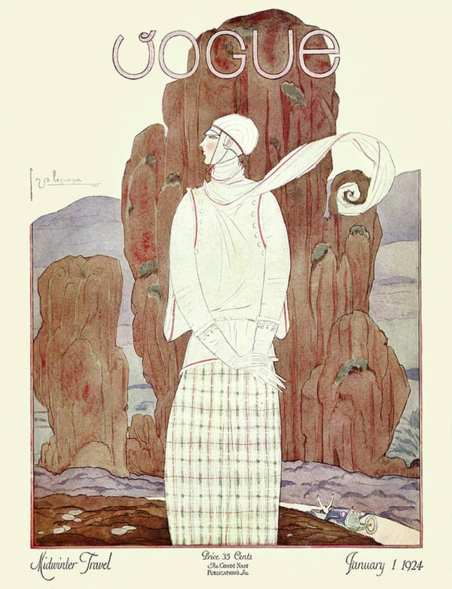 A Vogue Magazine Cover From 1924 - Poster | Canvas Wall Art Print