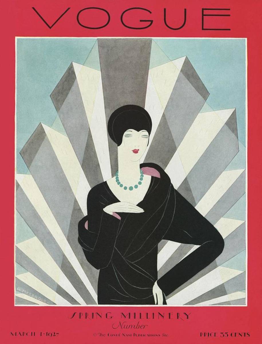 A Vogue Magazine Cover Of A Wealthy Woman - Poster | Canvas Wall Art Print
