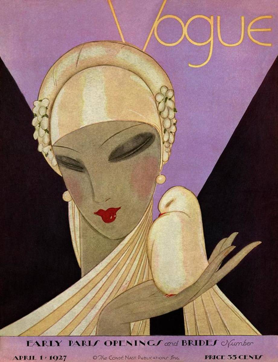 A Vogue Magazine Cover Of A Woman - Poster | Canvas Wall Art Print