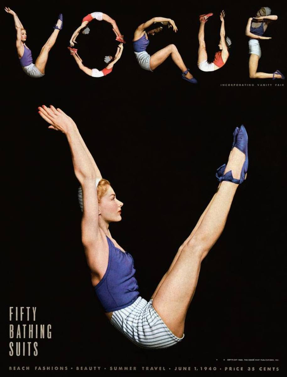 A Vogue Magazine Cover Of Lisa Fonssagrives - Poster | Canvas Wall Art Print