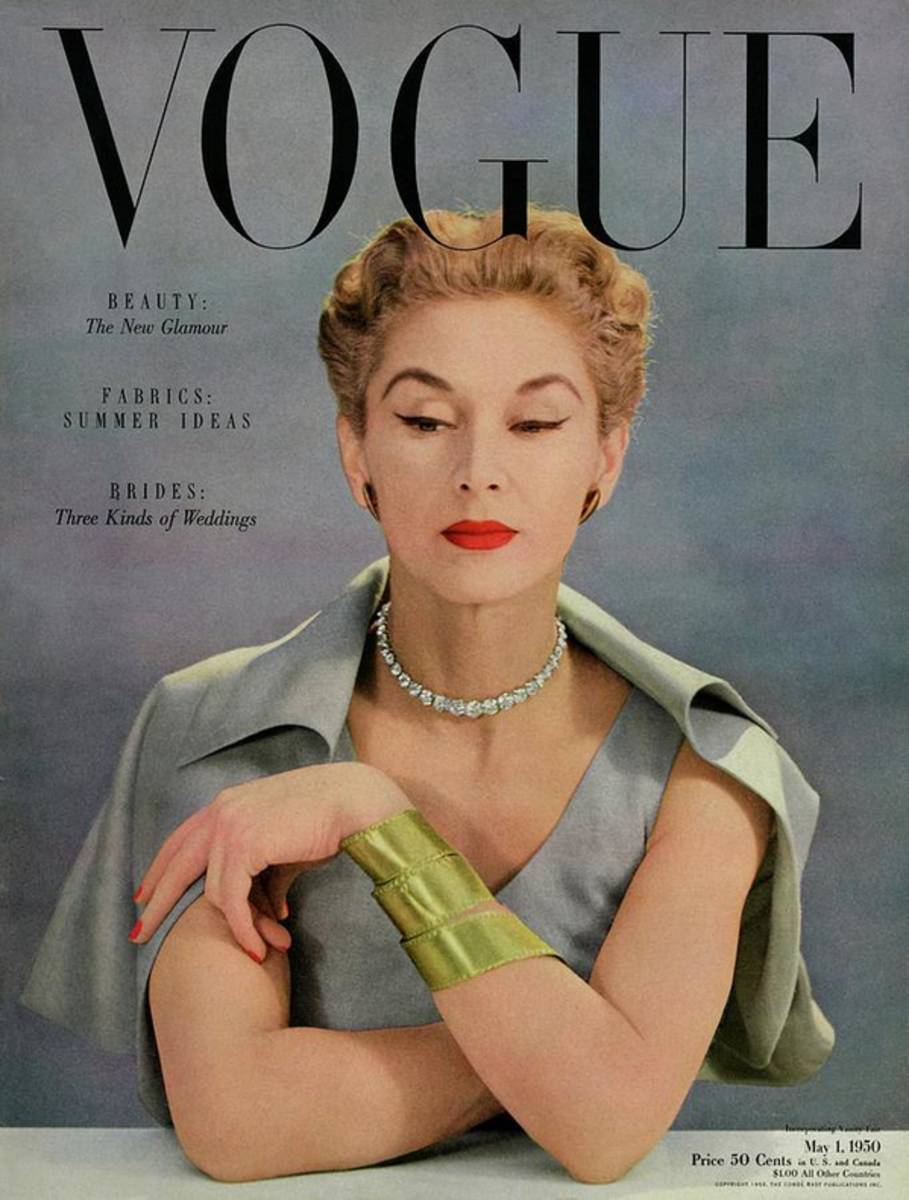 A Vogue Magazine Cover Of Lisa Fonssagrives - Poster | Canvas Wall Art Print