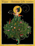 A Woman Dressed As A Christmas Tree - Poster | Canvas Wall Art Print