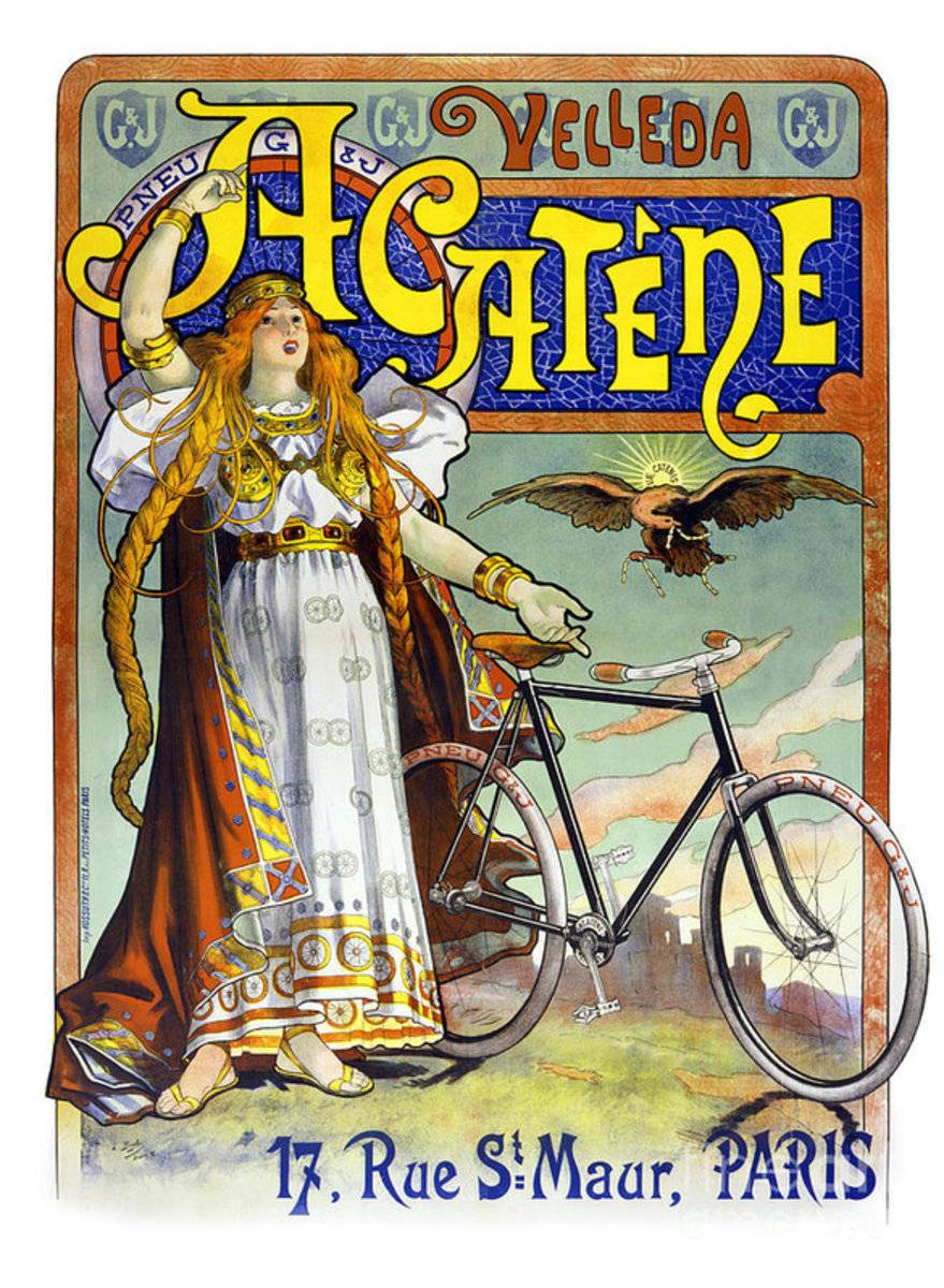 Acatene Velleda French Vintage Advertising - Poster | Canvas Wall Art Print