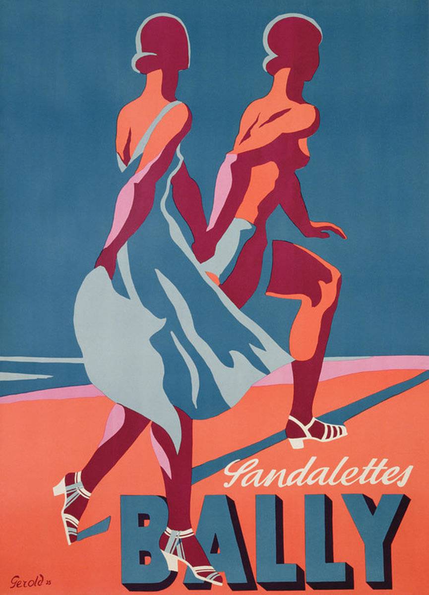 Advertisement For Bally Sandals - Poster | Canvas Wall Art Print