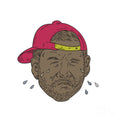 African-American Rapper Crying Drawing - Rapper - Poster | Canvas Wall Art Print