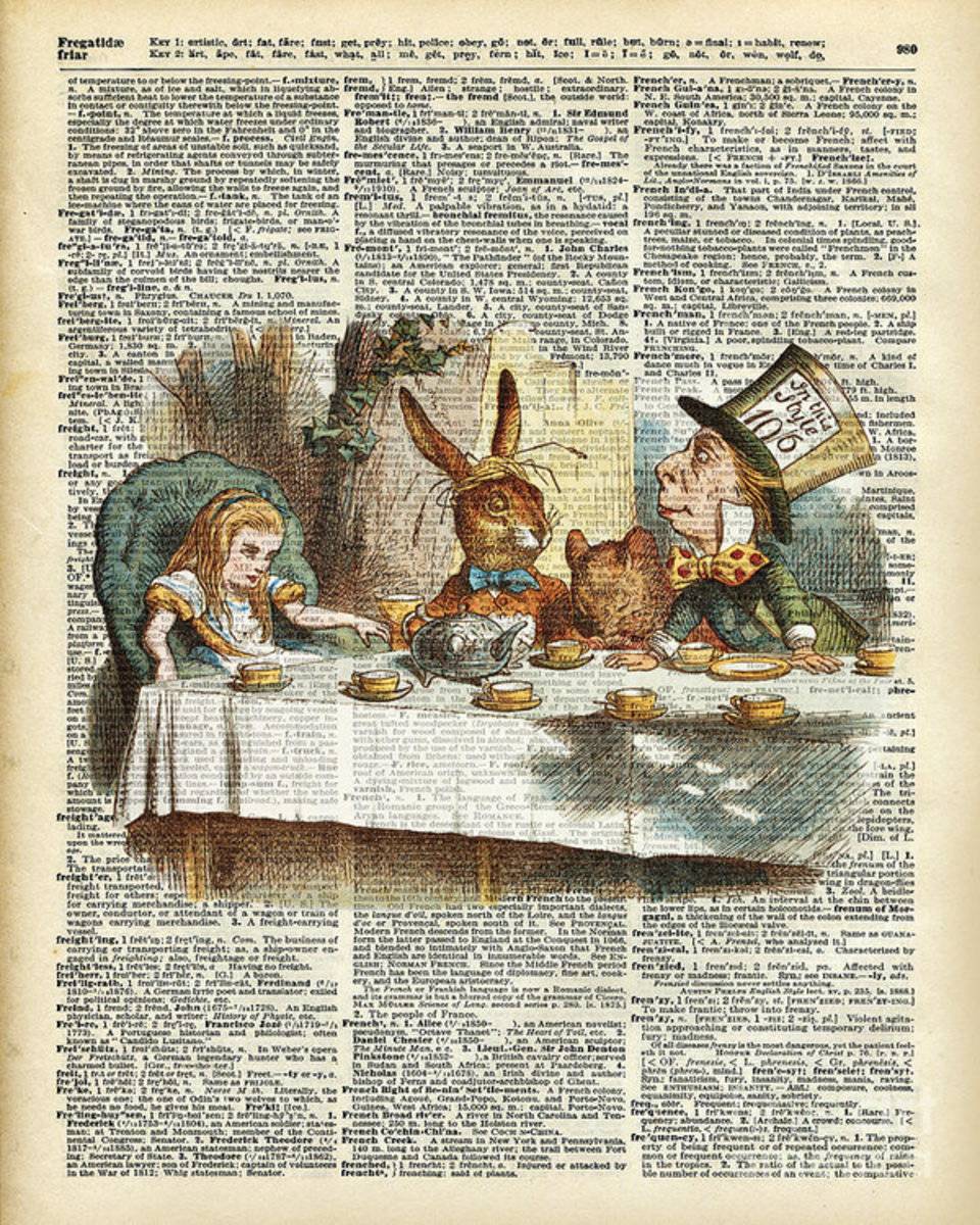 Alice Morning Tea Time - Poster | Canvas Wall Art Print