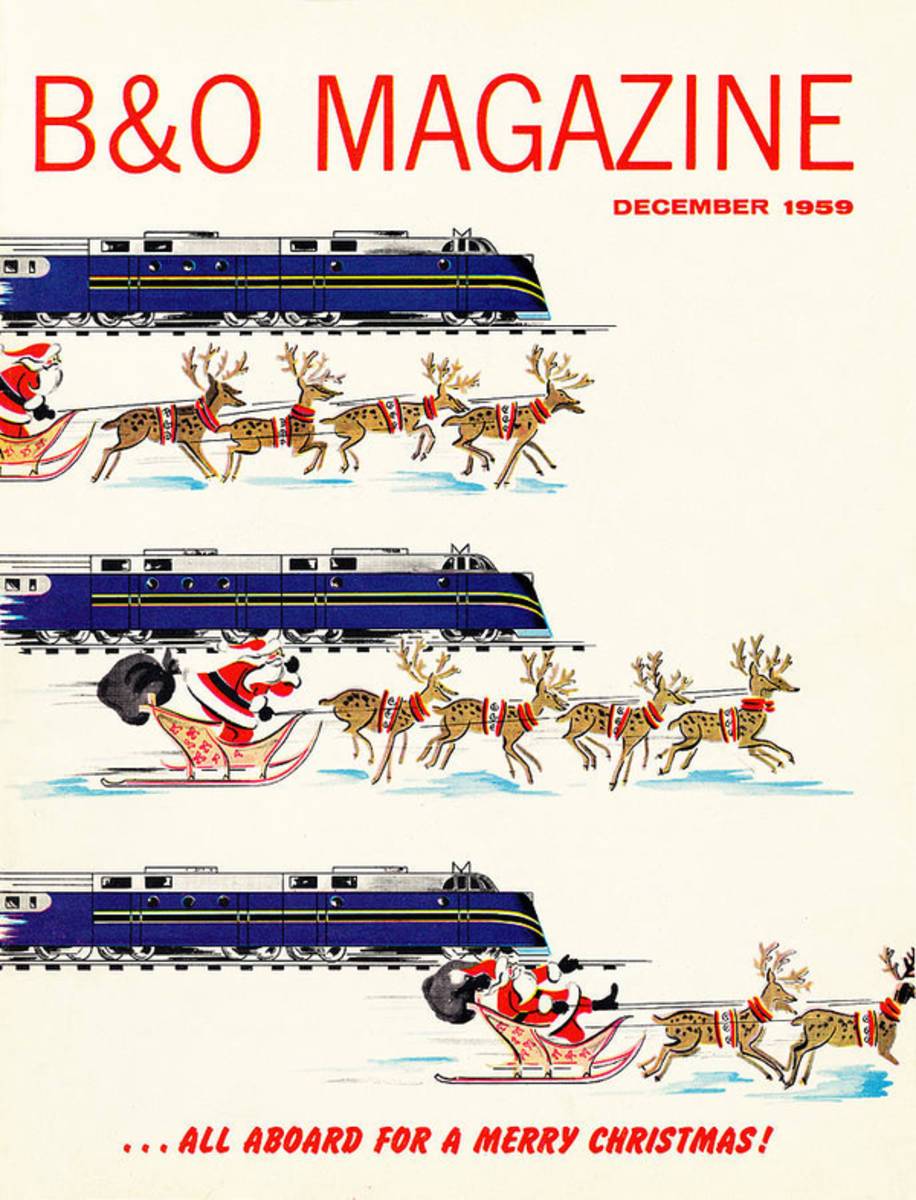 All Aboard For A Merry Christmas - Poster | Canvas Wall Art Print