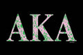 Alpha Kappa Alpha - Black - Poster | Canvas Wall Art Print