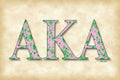 Alpha Kappa Alpha - Parchment - Poster | Canvas Wall Art Print