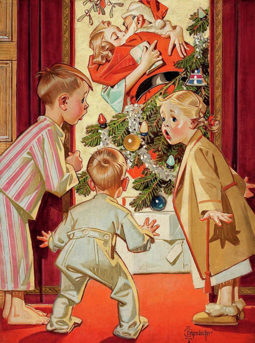 American Weekly Cover, December - Poster | Canvas Wall Art Print