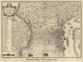 Antique Map Of Philadelphia By P. C. Varte - 1875 - Poster | Canvas Wall Art Print