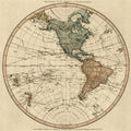 Antique Map Of The Western Hemisphere By William Faden - 1786 - Poster | Canvas Wall Art Print