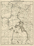 Antique Map Of Yellowstone National Park By The U. S. War Department - 1900 - Poster | Canvas Wall Art Print