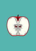 Anxiety Apple - Poster | Canvas Wall Art Print