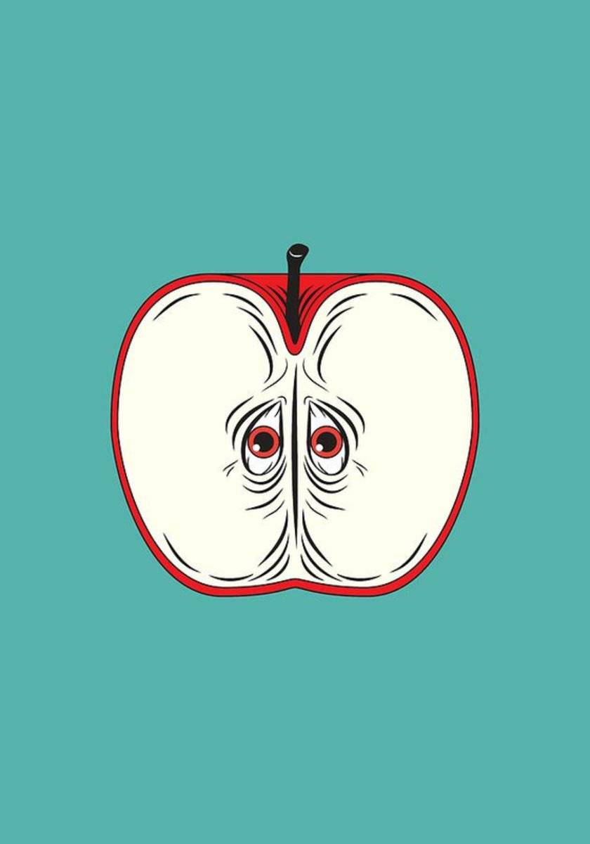 Anxiety Apple - Poster | Canvas Wall Art Print