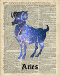 Aries Ram Zodiac Sign - Poster | Canvas Wall Art Print