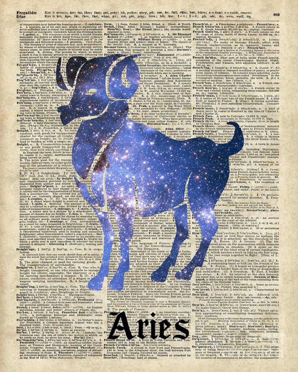 Aries Ram Zodiac Sign - Poster | Canvas Wall Art Print
