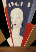 Art Deco Vogue Cover Of A Woman'S Head - Poster | Canvas Wall Art Print