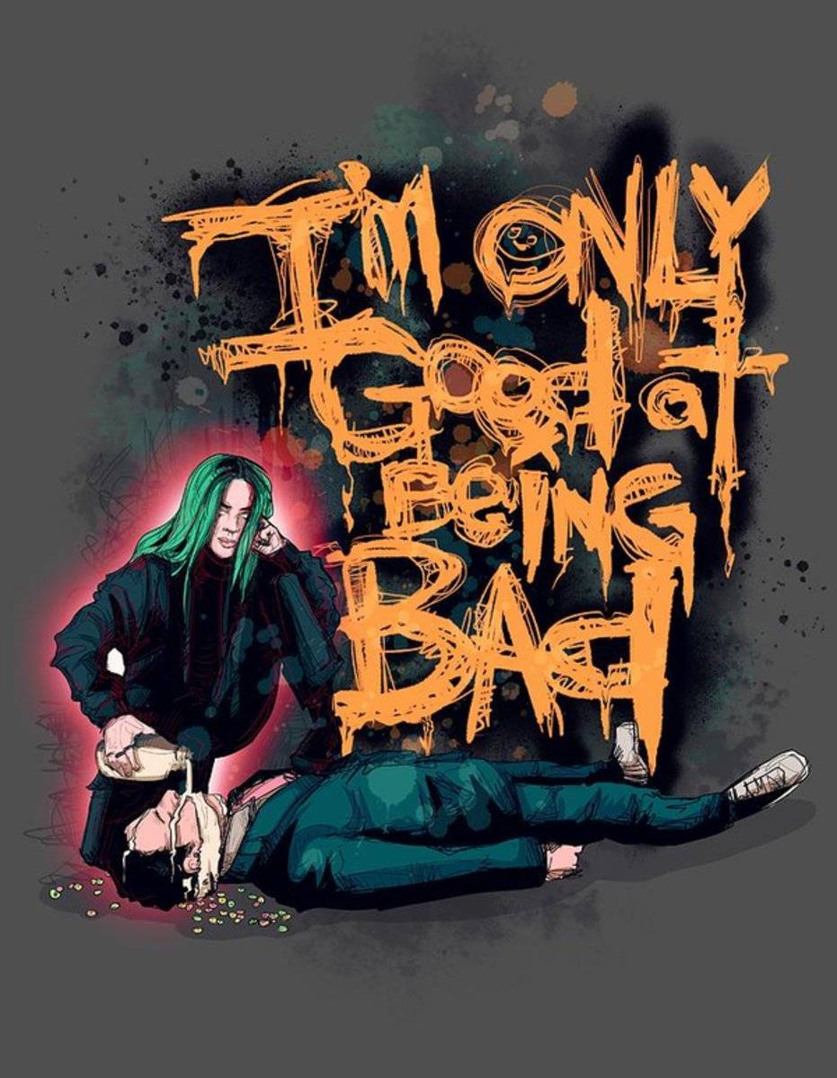 Bad Guy - Billie Eilish - Poster | Canvas Wall Art Print