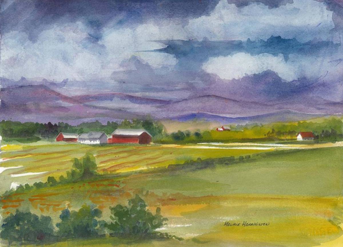 Barns In North Hero Vermont - Poster | Canvas Wall Art Print