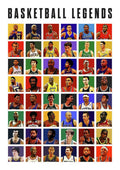 Basketball Legends - Poster | Canvas Wall Art Print