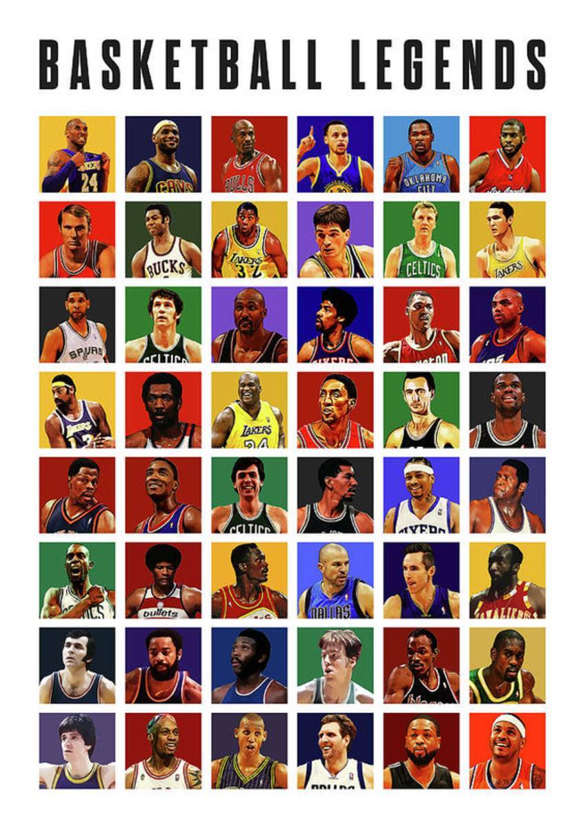 Basketball Legends - Poster | Canvas Wall Art Print