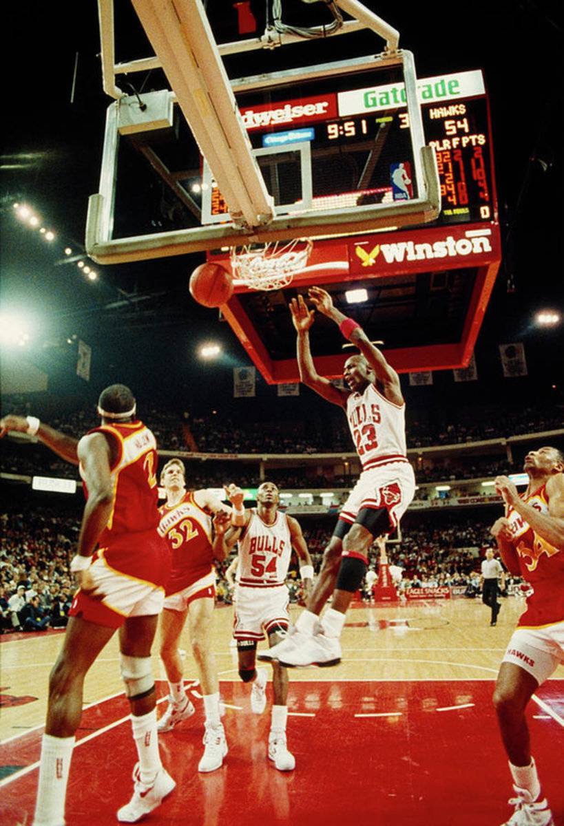 Basketball Match In Progress, Michael - Poster | Canvas Wall Art Print
