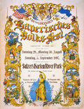 Bavarian Volksfest New York Vintage 1897 - Poster | Canvas Wall Art Print