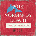 Beach Badge Normandy Beach - Poster | Canvas Wall Art Print
