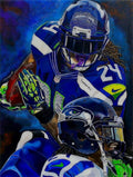 Marshawn Lynch Beast Mode - Poster | Canvas Wall Art Print