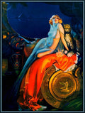Beauty And The Beast Pin Up - Poster | Canvas Wall Art Print