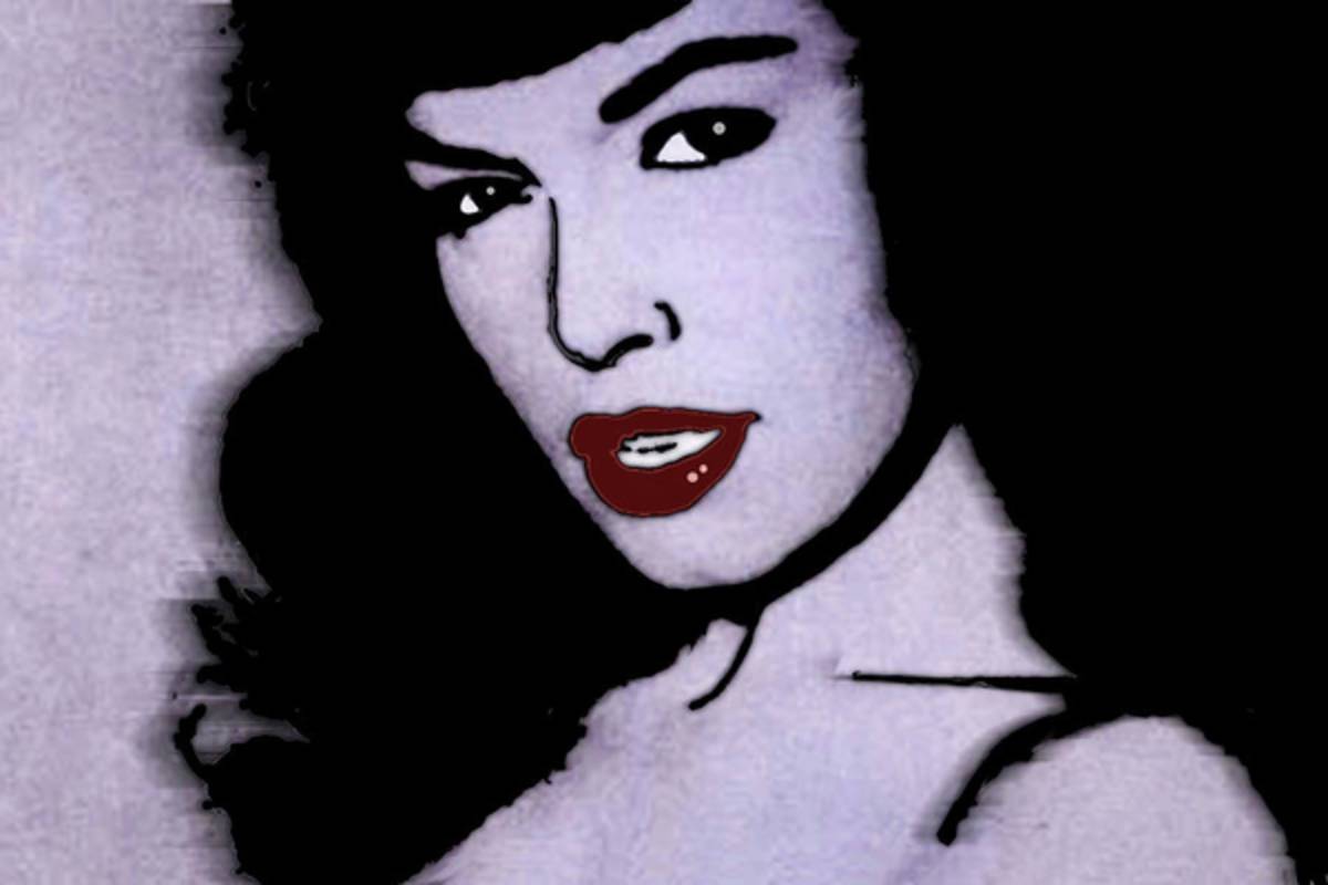 Bettie Page 2 - Poster | Canvas Wall Art Print