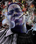 Biggie - Burning Lights 5 - Rapper - Poster | Canvas Wall Art Print