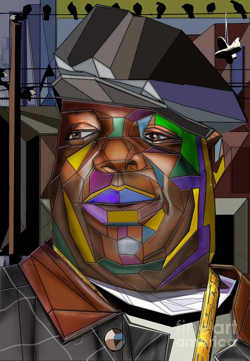 Biggie Living In Color - Rapper - Poster | Canvas Wall Art Print