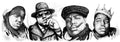 Biggie Smalls Art Drawing - Rapper - Poster | Canvas Wall Art Print