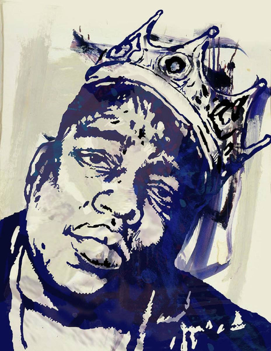 Biggie Smalls Modern Art - Rapper - Poster | Canvas Wall Art Print