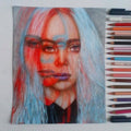 Billie Eilish Through Glitch - Poster | Canvas Wall Art Print
